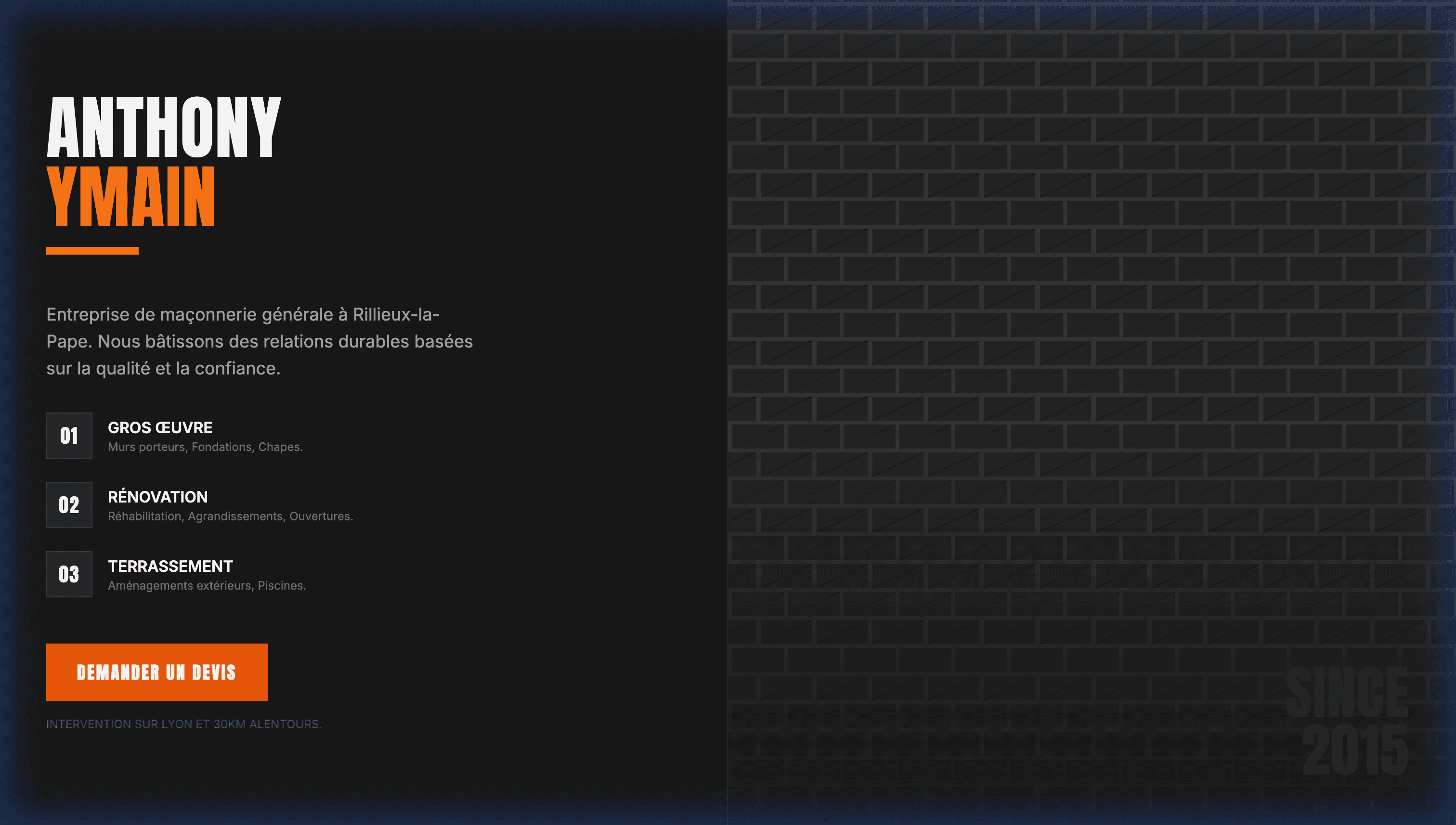 Entreprise Anthony Ymain