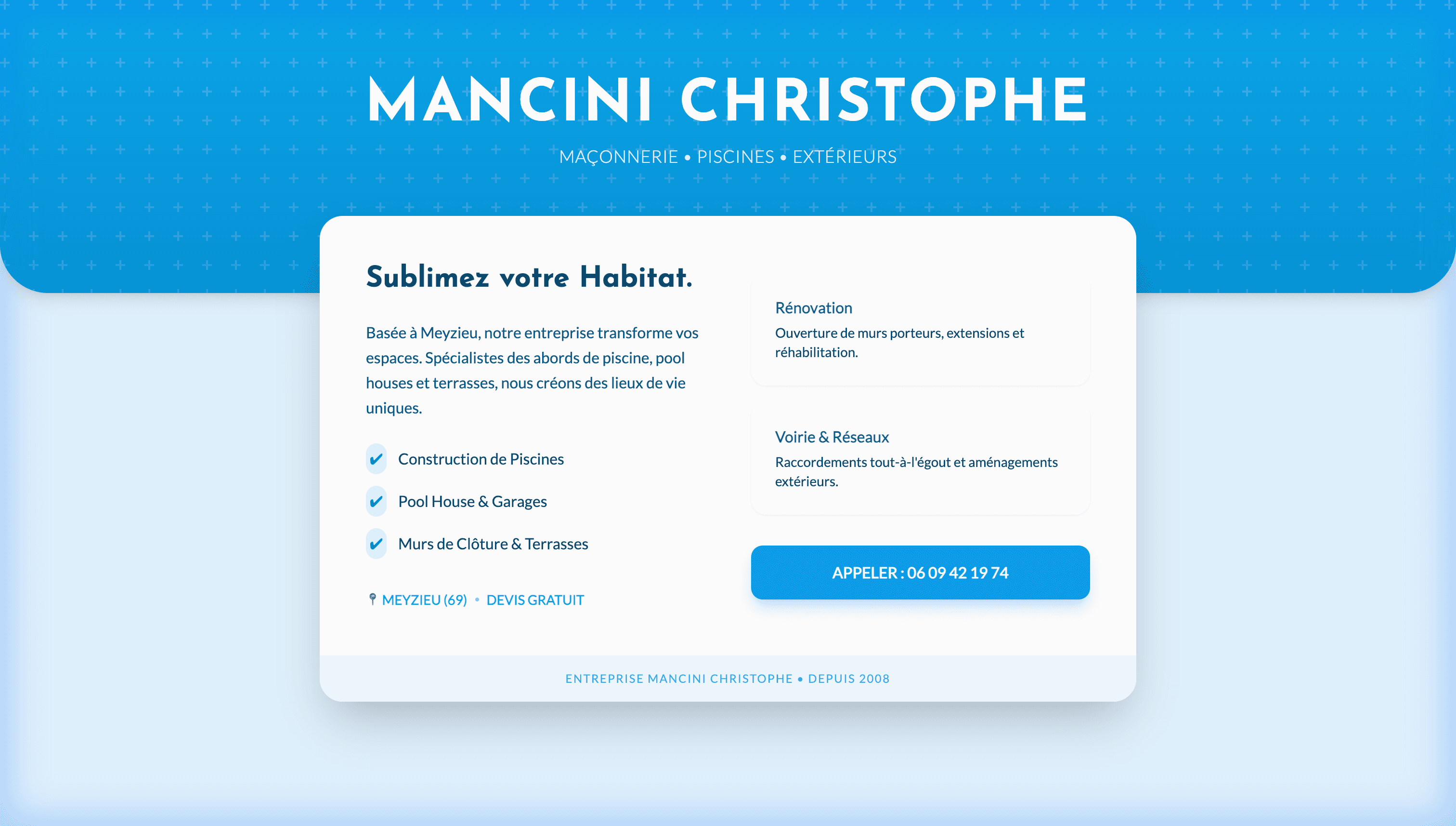 Entreprise Mancini Christophe